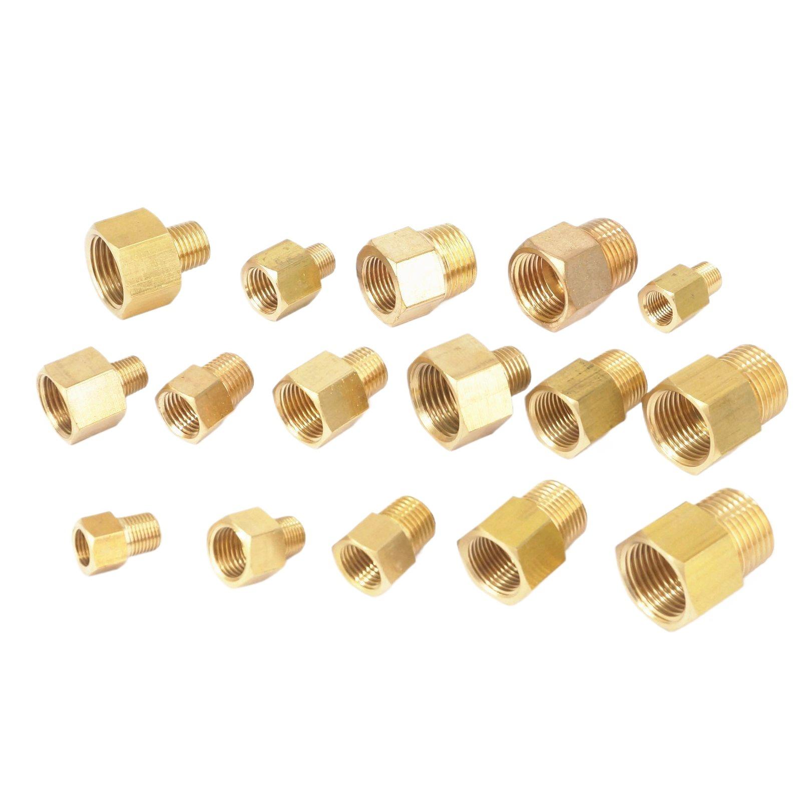 Compression Fitting Brass - ตัวเมีย-ตัวผู้1/8 