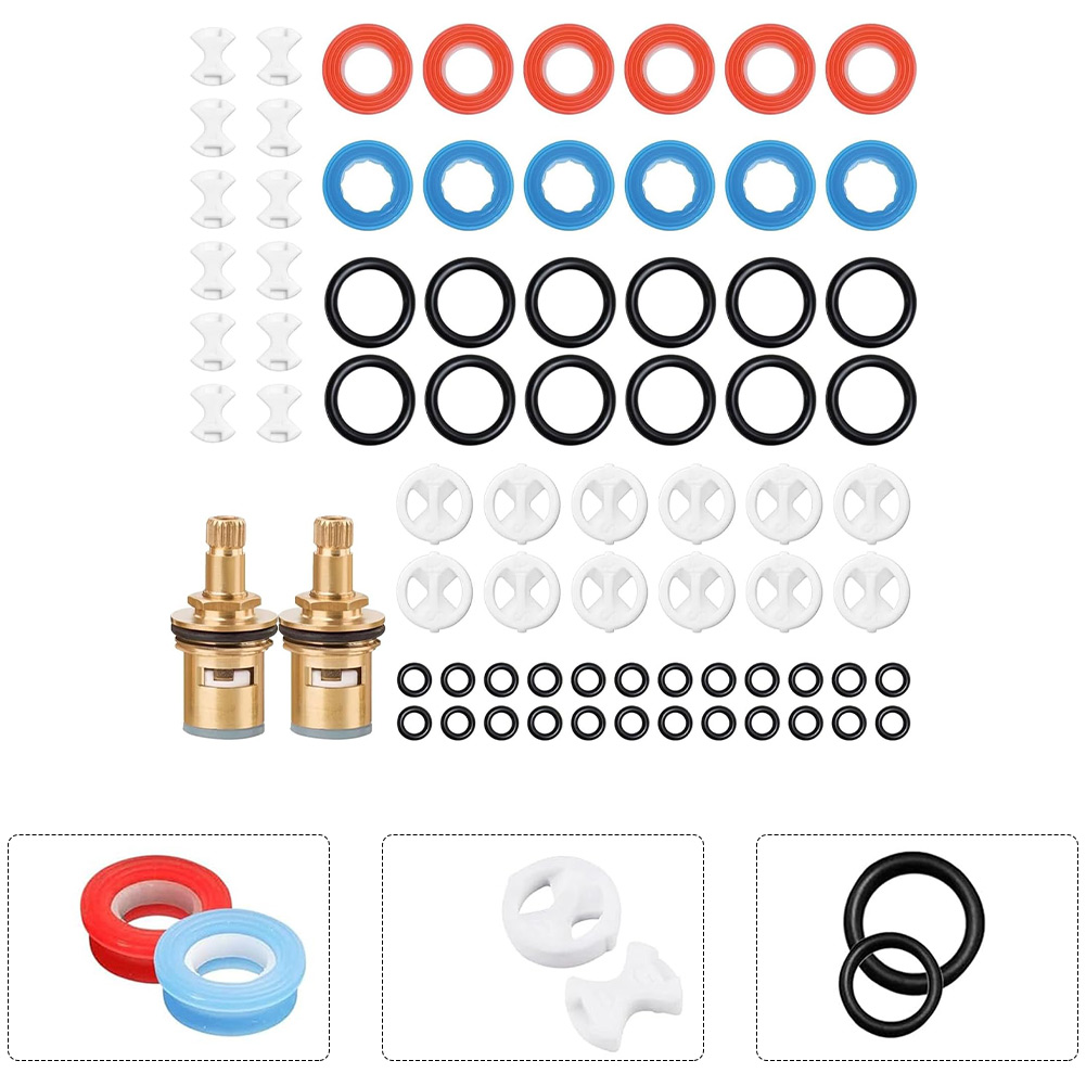 ชุดตลับก๊อกน้ำทองเหลือง 2 ชิ้น - Silicone Tap Washer บทวิจารณ์และราคา