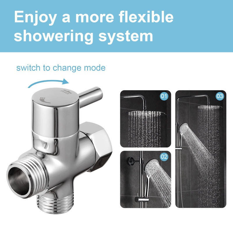 โลหะทองเหลือง 3 WAY หัวฝักบัวว - Shower Valve Cartridge บทวิจารณ์และราคา